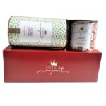 Pipoca Imperial Box Gift Toffee & Flor de Sal Lata P e Lemon Pepper Lata G