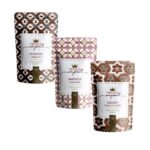 Pipoca Imperial Trio Degustação Sabores Cappuccino, Paçoca Real e Toffee & Flor de Sal